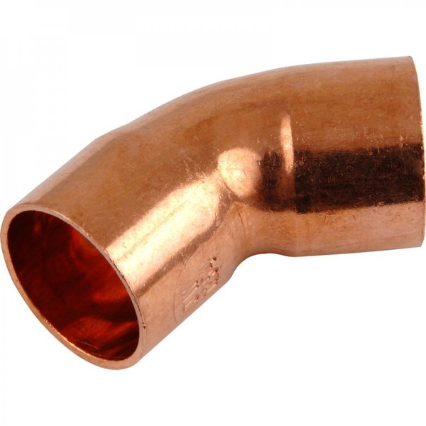 American Imaginations 2 in. x 2 in. Copper Fitting 45 Elbow AI-35374